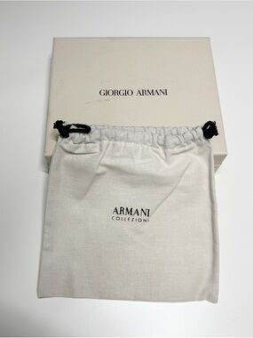 GIORGIO ARMANI Luxury Gift Box & Dust Bag Set- Box And Bag Only-Authentic